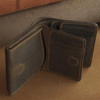 Vertical Waxed Cowhide Wallet
