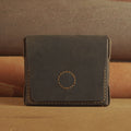 Leather Card Case with Magnetic Flap