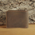 Handmade Waxed Leather Bifold Wallet