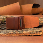 Horizontal Cowhide Wallet with Flap Closure
