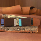 Horizontal Cowhide Wallet with Flap Closure