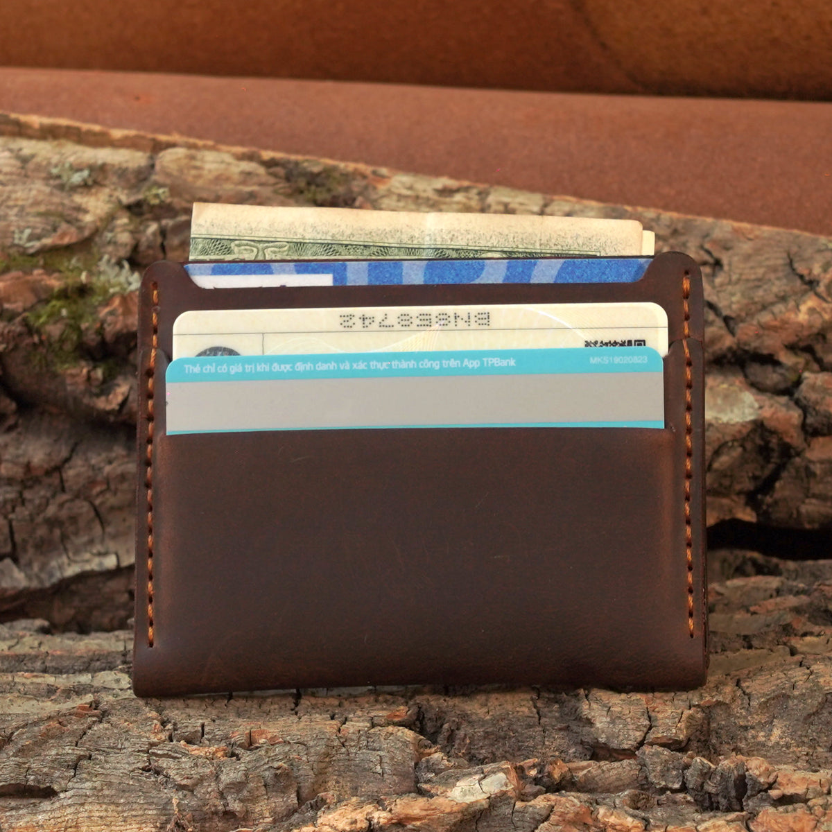 Mini Cowhide Card Wallet