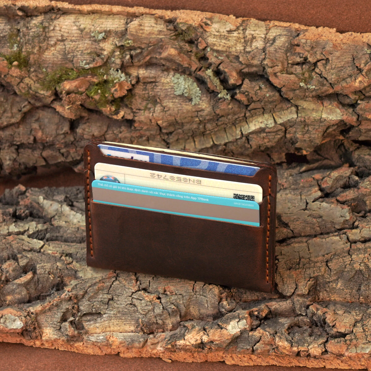 Mini Cowhide Card Wallet