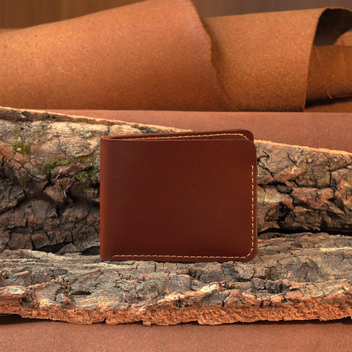 Horizontal Leather Bifold Wallet