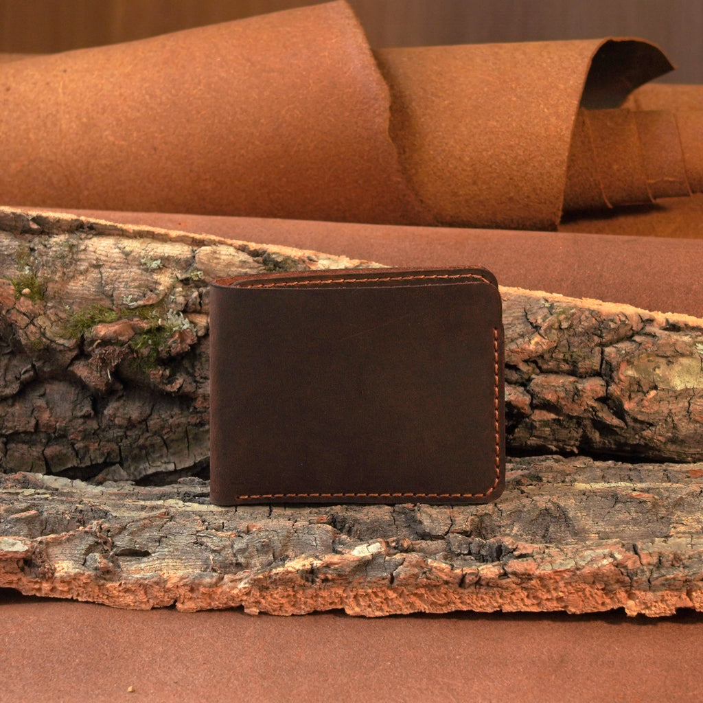 Horizontal Leather Bifold Wallet