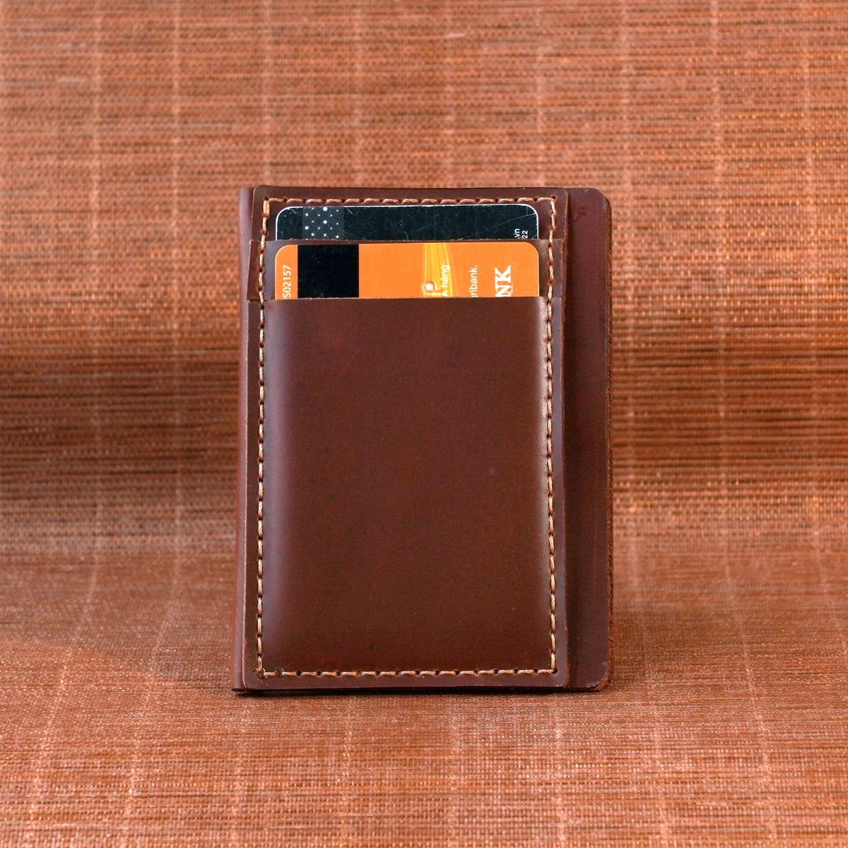 Mini Vertical Leather Card Wallet