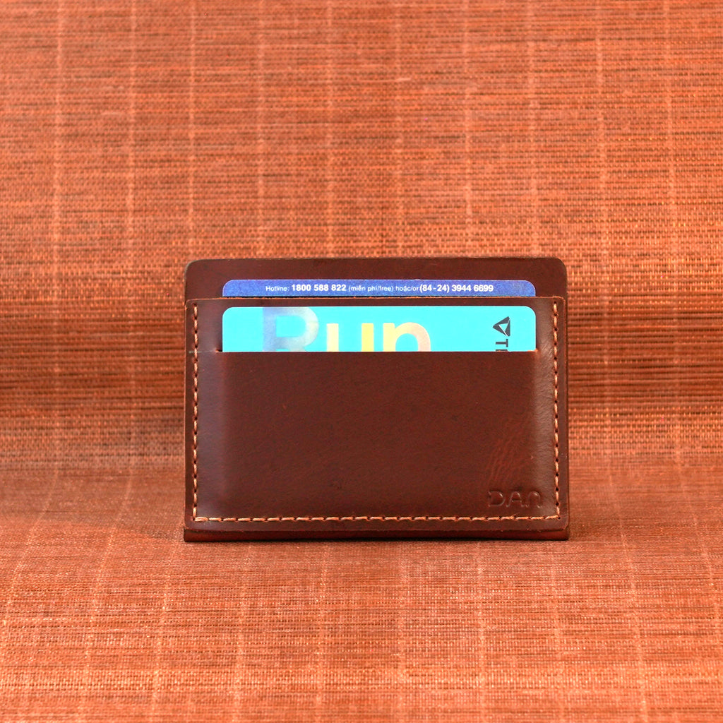 Mini Vertical Leather Card Wallet