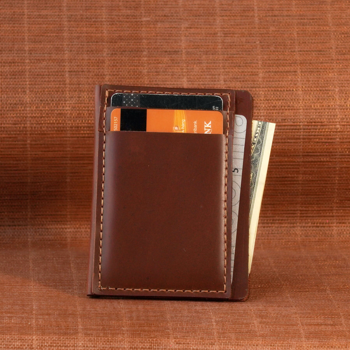 Mini Vertical Leather Card Wallet