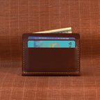 Mini Vertical Leather Card Wallet