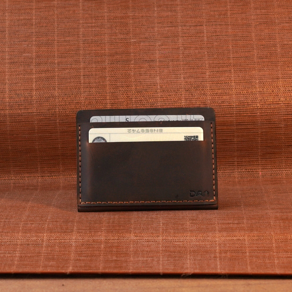 Mini Vertical Leather Card Wallet