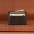 Mini Vertical Leather Card Wallet