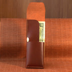Compact Tuck-Flap Leather Wallet