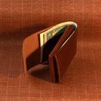 Compact Tuck-Flap Leather Wallet