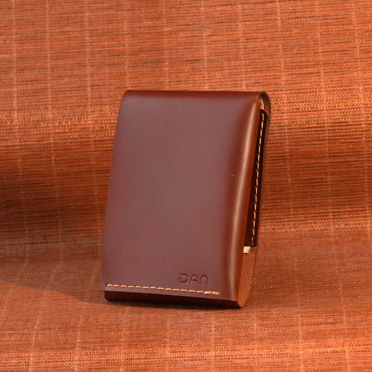 Compact Tuck-Flap Leather Wallet