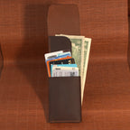 Compact Tuck-Flap Leather Wallet