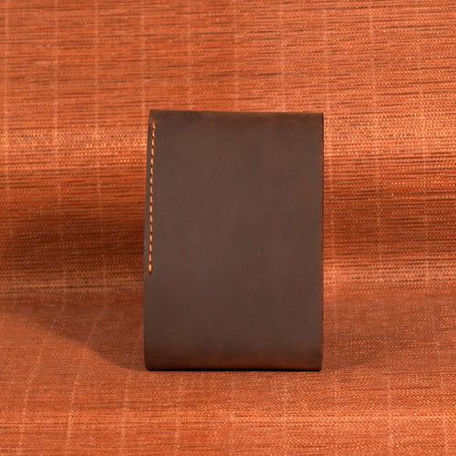 Compact Tuck-Flap Leather Wallet