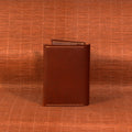 Vertical Leather Bifold Wallet