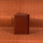 Vertical Leather Bifold Wallet
