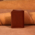 Personalized Hand-Stitched Leather Bifold Wallet