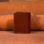 Cowhide Bifold Wallet with 6 Card Slots