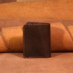 Cowhide Bifold Wallet with 6 Card Slots