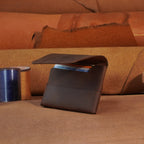 Compact Leather Flap Card Wallet