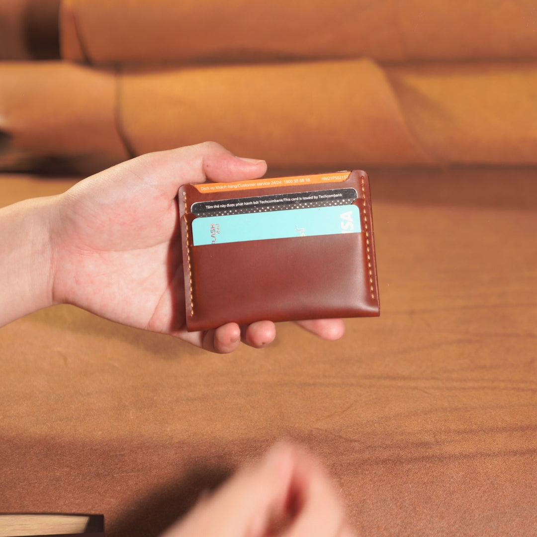 Mini Cowhide Card Wallet