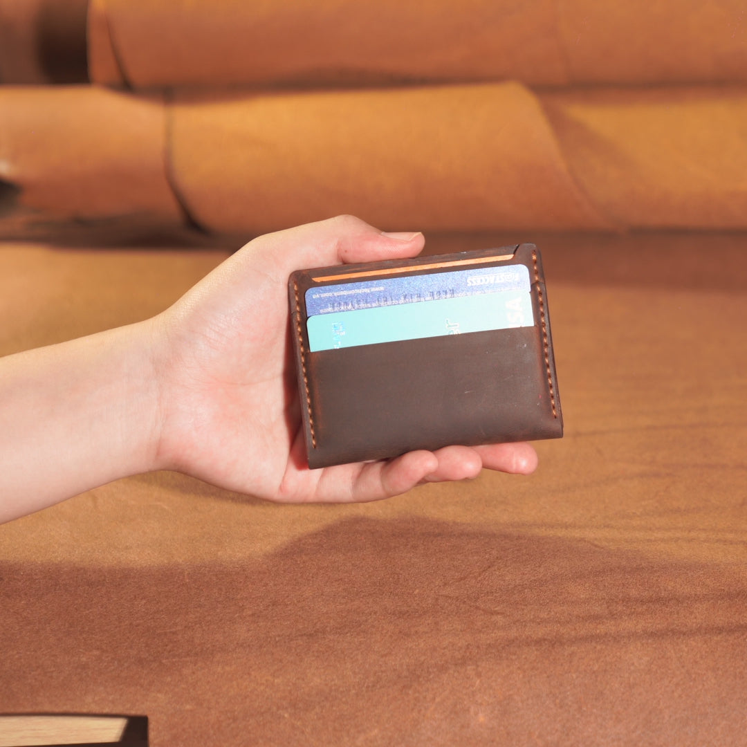 Mini Cowhide Card Wallet